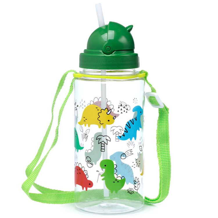 Picture of SPBOT01:450ML DINOSAURIA  REUSABLE SHATTERPROOF WATER BOTTLE